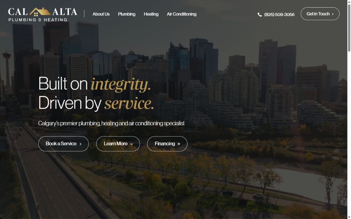 Cal Alta Plumbing & Heating homepage